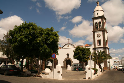 The church and plaza of San Gines